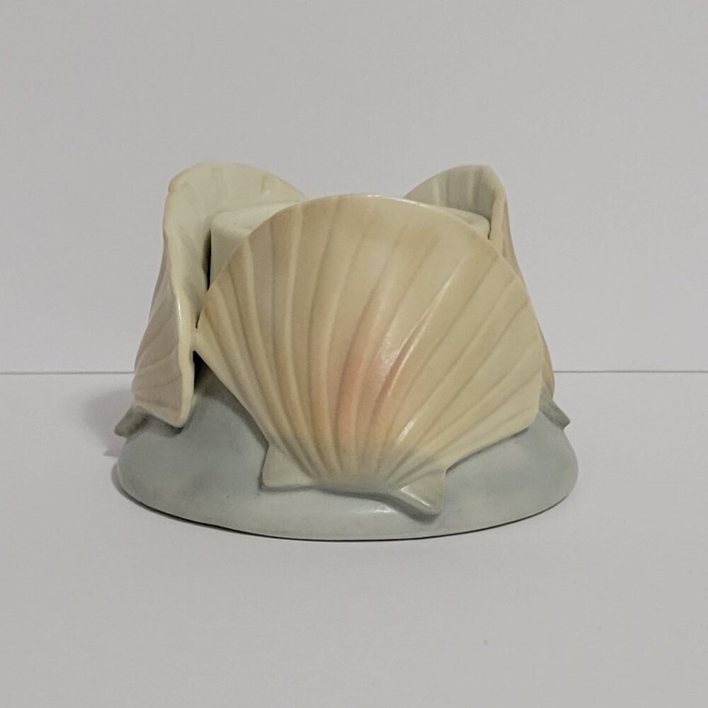 Vintage Nautical Seashell Votive/Tealight Candle Holder Made In Japan ~ EUC!